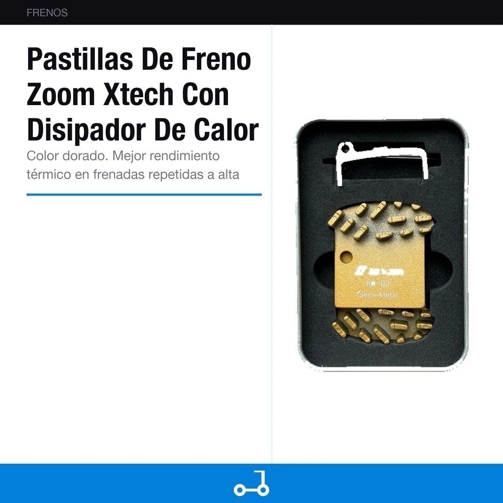 Pastillas De Freno Zoom Xtech Con Disipador De Calor